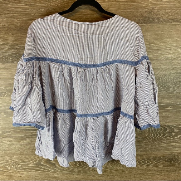 Max Studio Striped Blouse NWT - Picture 6 of 6